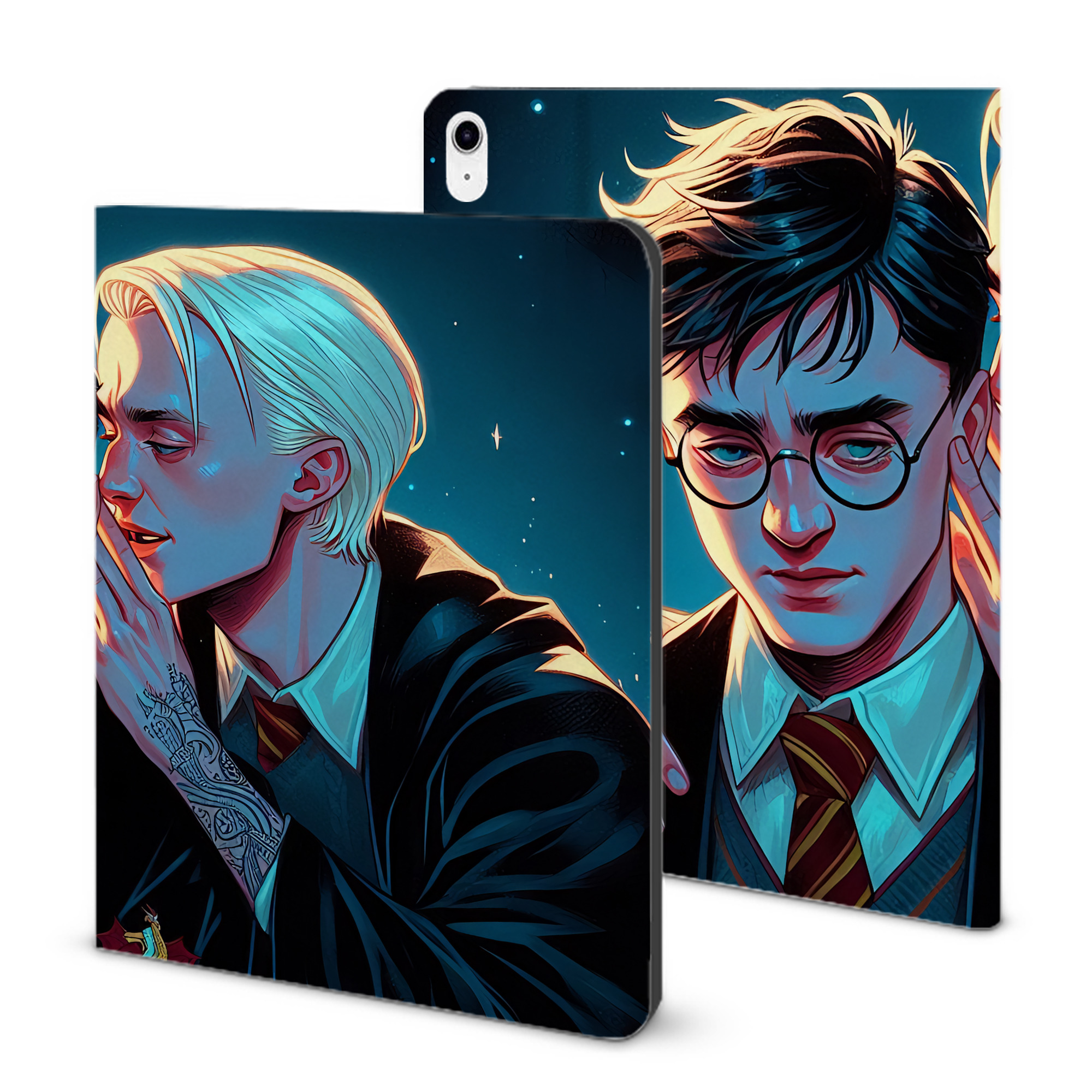 （画像用） Harry Potter ハリー・ポッターシリーズ IPad ケース ブック型 PUレザー TPU 耐衝撃 軽量 薄型 ペン収納なし 全面保護 IPad 各モデル対応